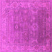 Square Oriental Pink Industrial Rug, urb1630pnk