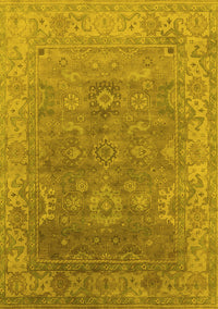 Oriental Yellow Industrial Rug, urb1630yw