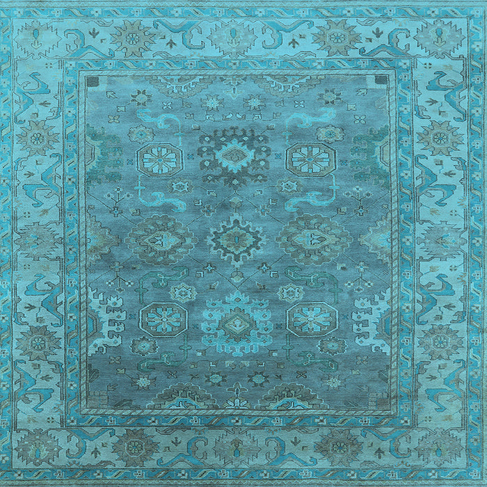 Square Oriental Light Blue Industrial Rug, urb1630lblu