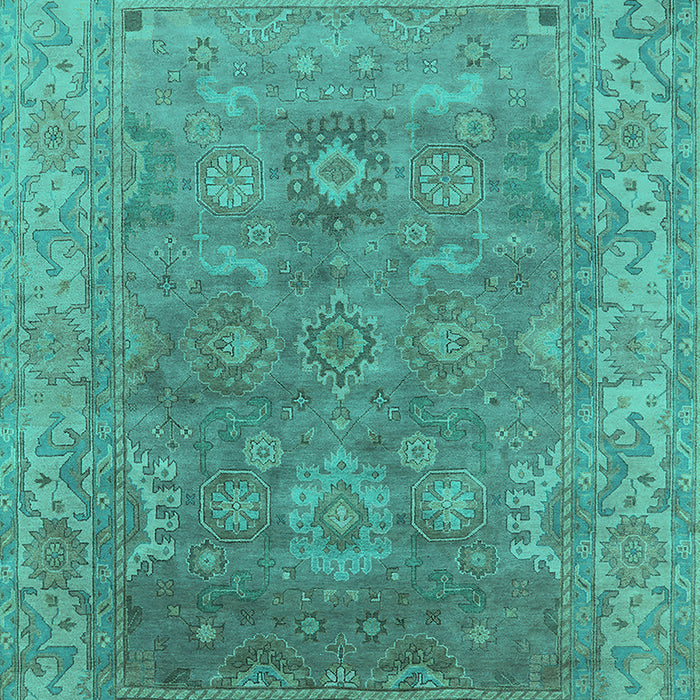 Oriental Turquoise Industrial Rug, urb1630turq