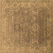 Square Oriental Brown Industrial Rug, urb1630brn