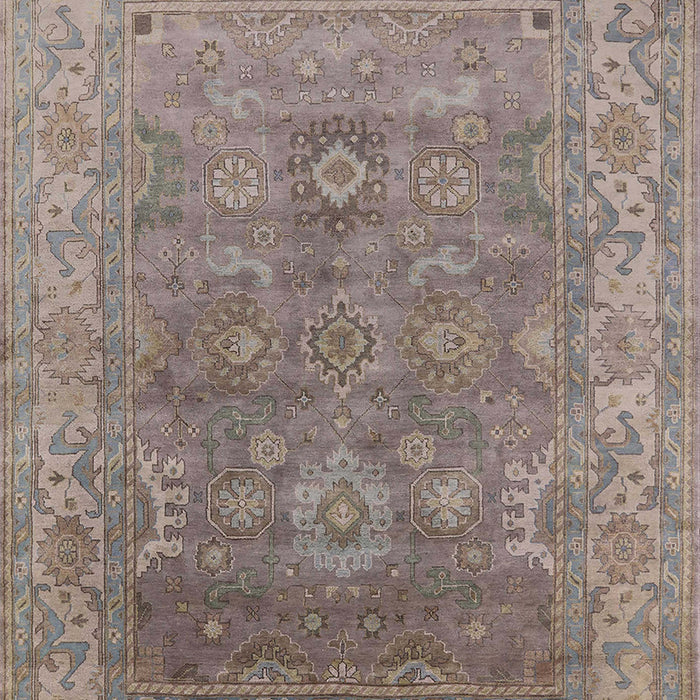 Mid-Century Modern Puce Purple Oriental Rug, urb1630