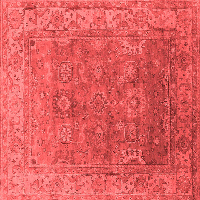 Machine Washable Oriental Red Industrial Rug, wshurb1630red