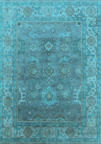 Oriental Light Blue Industrial Rug, urb1630lblu