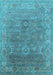 Oriental Light Blue Industrial Rug, urb1630lblu