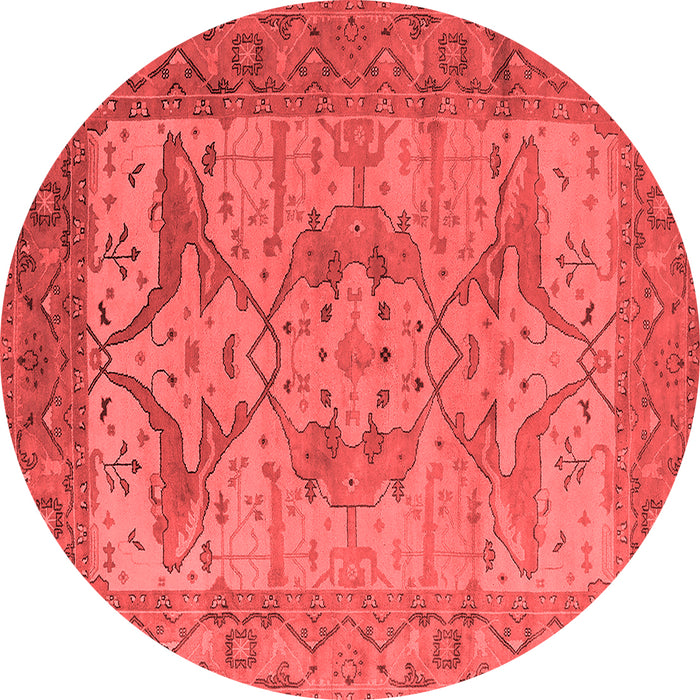 Machine Washable Oriental Red Industrial Rug, wshurb1631red