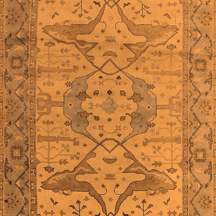 Machine Washable Oriental Orange Industrial Area Rugs, wshurb1631org