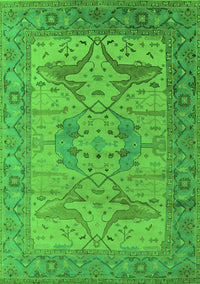 Oriental Green Industrial Rug, urb1631grn