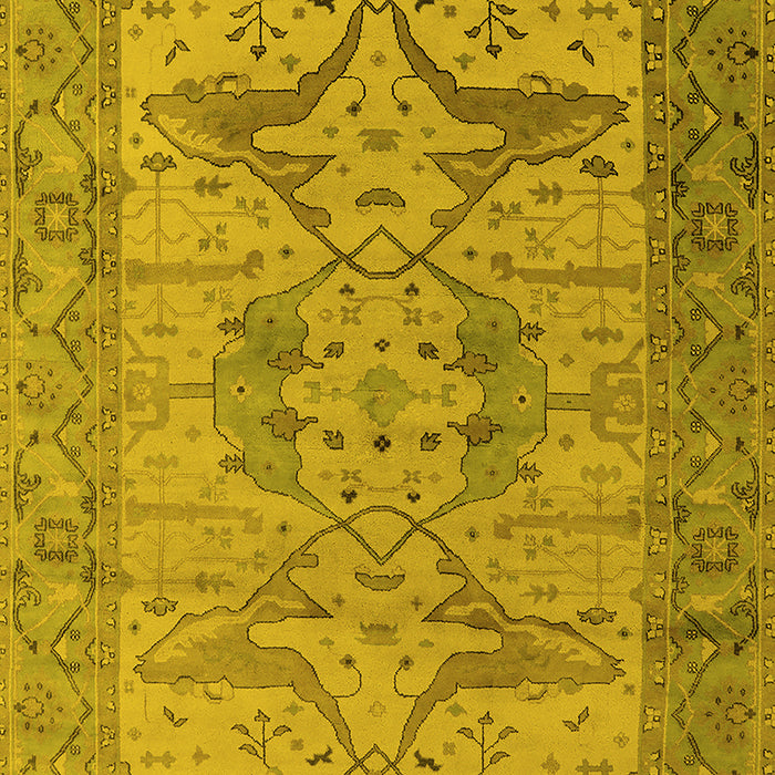 Oriental Yellow Industrial Rug, urb1631yw