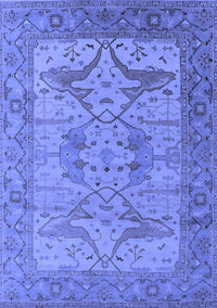 Oriental Blue Industrial Rug, urb1631blu