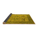 Sideview of Oriental Yellow Industrial Rug, urb1631yw