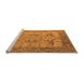 Sideview of Machine Washable Oriental Orange Industrial Area Rugs, wshurb1631org