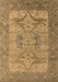 Machine Washable Oriental Brown Industrial Rug, wshurb1631brn