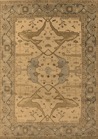 Oriental Brown Industrial Rug, urb1631brn