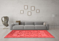 Machine Washable Oriental Red Industrial Rug, wshurb1631red