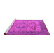 Sideview of Machine Washable Oriental Pink Industrial Rug, wshurb1631pnk