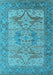 Oriental Light Blue Industrial Rug, urb1631lblu