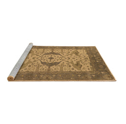 Sideview of Machine Washable Oriental Brown Industrial Rug, wshurb1632brn
