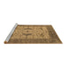 Sideview of Machine Washable Oriental Brown Industrial Rug, wshurb1632brn