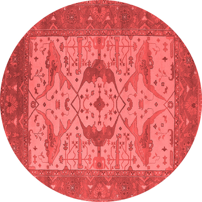 Machine Washable Oriental Red Industrial Rug, wshurb1632red