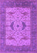 Machine Washable Oriental Purple Industrial Area Rugs, wshurb1632pur