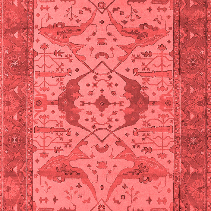 Machine Washable Oriental Red Industrial Rug, wshurb1632red