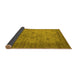 Sideview of Oriental Yellow Industrial Rug, urb1633yw