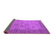 Sideview of Oriental Purple Industrial Rug, urb1633pur