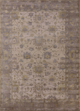 Mid-Century Modern Brown Oriental Rug, urb1633