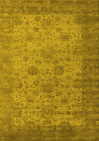 Oriental Yellow Industrial Rug, urb1633yw