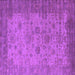 Square Oriental Purple Industrial Rug, urb1633pur