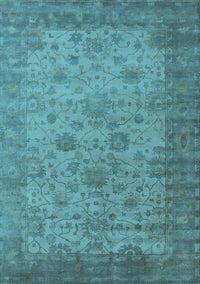 Oriental Light Blue Industrial Rug, urb1633lblu