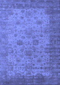 Oriental Blue Industrial Rug, urb1633blu