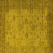 Square Oriental Yellow Industrial Rug, urb1633yw