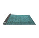 Sideview of Oriental Light Blue Industrial Rug, urb1633lblu