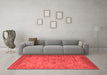 Industrial Red Washable Rugs