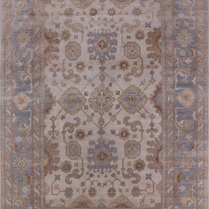 Mid-Century Modern Mauve Taupe Purple Oriental Rug, urb1634