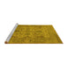 Sideview of Machine Washable Oriental Yellow Industrial Rug, wshurb1634yw