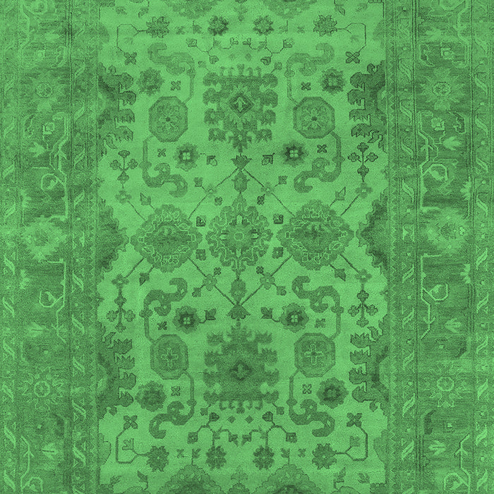 Oriental Emerald Green Industrial Rug, urb1634emgrn