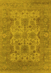 Oriental Yellow Industrial Rug, urb1634yw