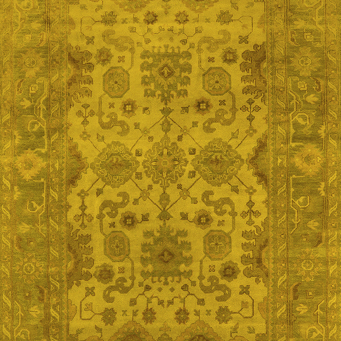 Oriental Yellow Industrial Rug, urb1634yw