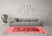 Industrial Red Washable Rugs