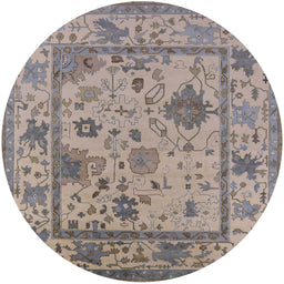 Round Machine Washable Industrial Modern Sandstone Brown Rug, wshurb1636