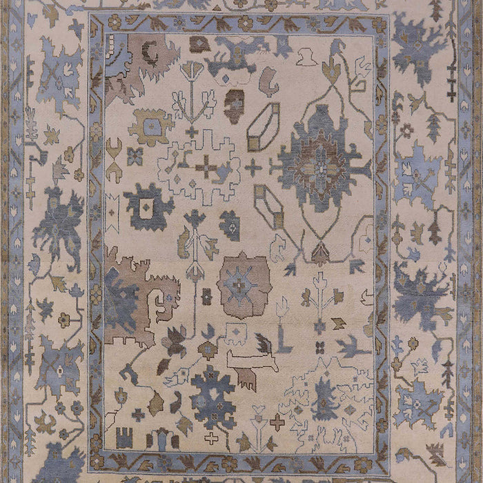 Mid-Century Modern Sandstone Brown Oriental Rug, urb1636