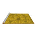 Sideview of Machine Washable Oriental Yellow Industrial Rug, wshurb1636yw