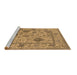 Sideview of Machine Washable Oriental Brown Industrial Rug, wshurb1636brn