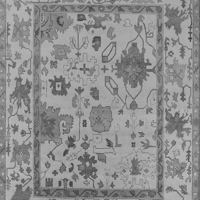 Machine Washable Oriental Gray Industrial Rug, wshurb1636gry