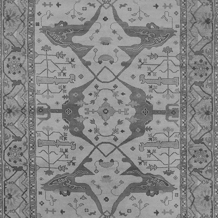 Machine Washable Oriental Gray Industrial Rug, wshurb1637gry