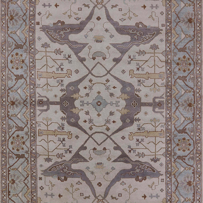 Mid-Century Modern Puce Purple Oriental Rug, urb1637