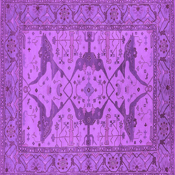 Square Oriental Purple Industrial Rug, urb1637pur